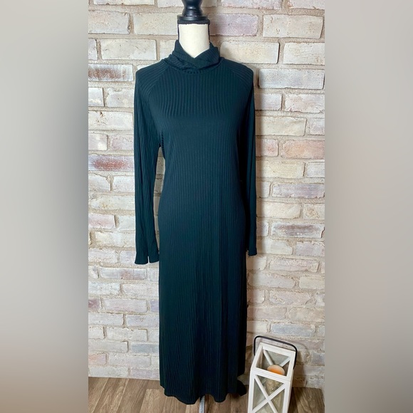 NWT Who What Wear Long Sleeve Ribbed Turtleneck Dress - Picture 4 of 11
